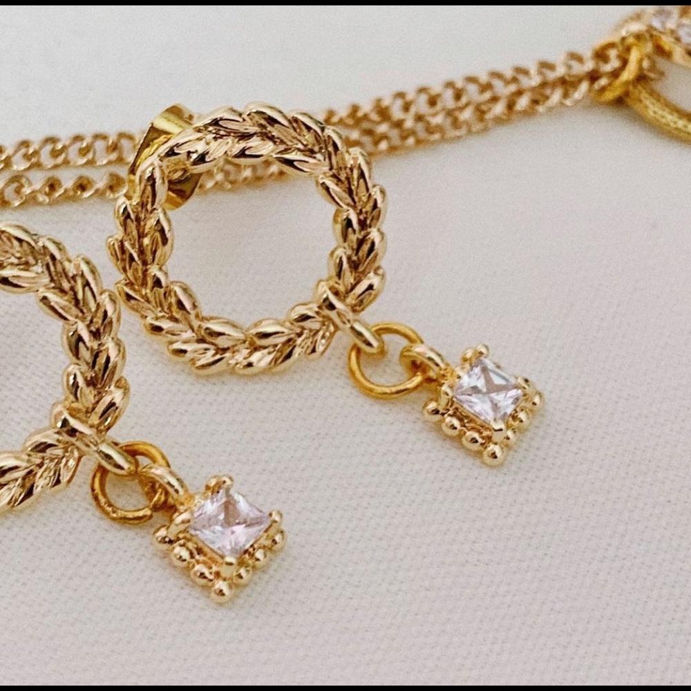 Vintage inspired gold plated
